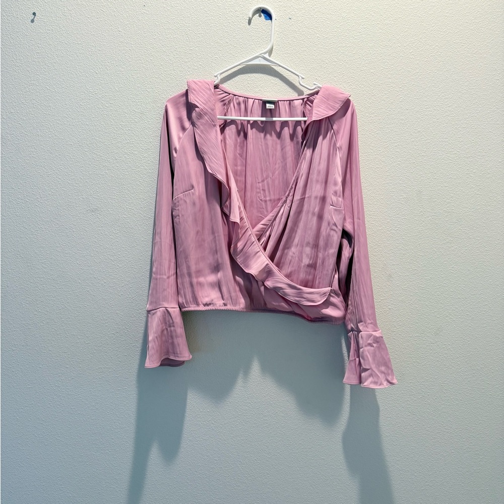 Pink Ruffle Blouse
